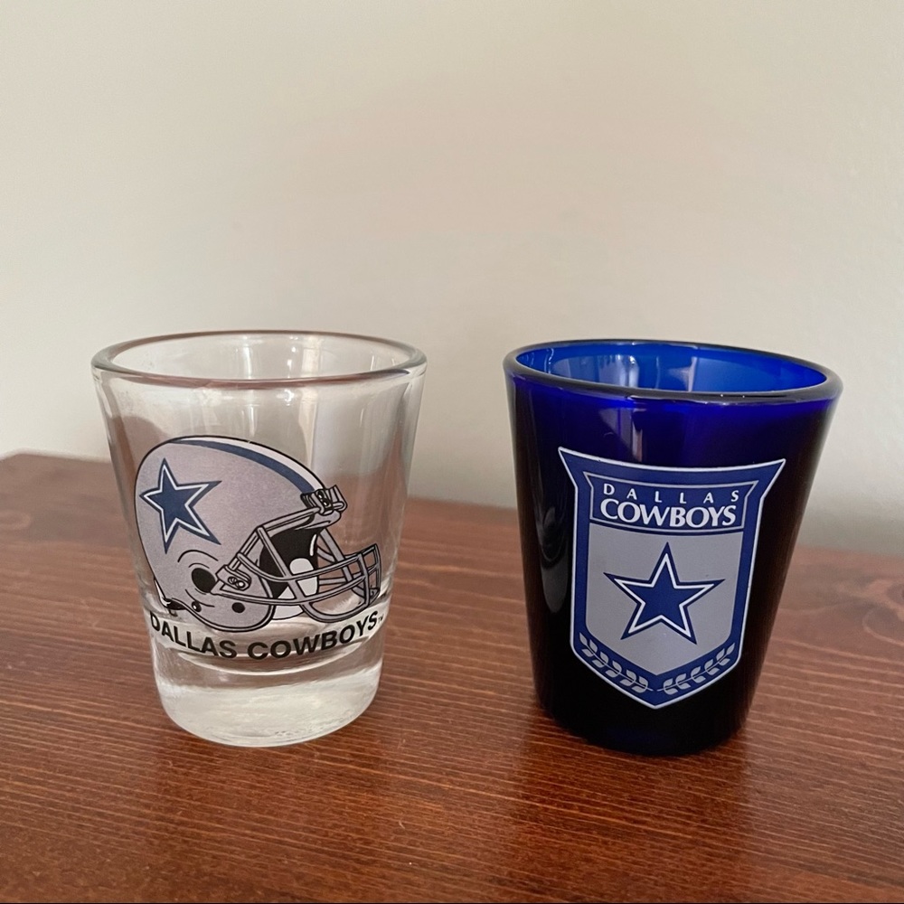Set of 2 Dallas Cowboys Shot Glasses